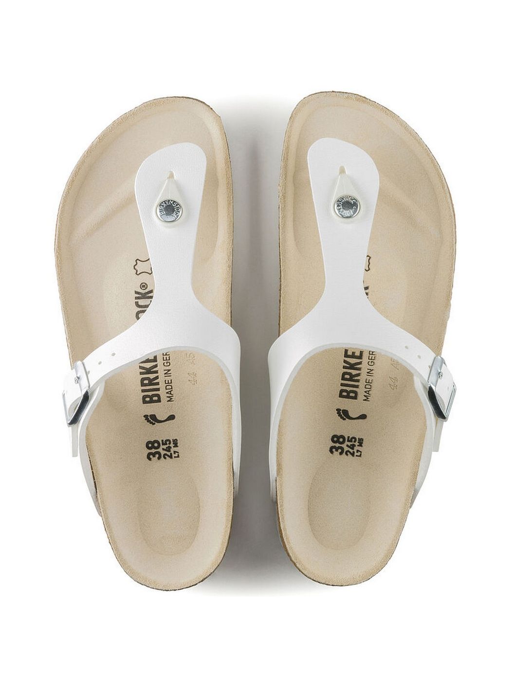 Birkenstock Sandalo Donna Gizeh 043731 blanc